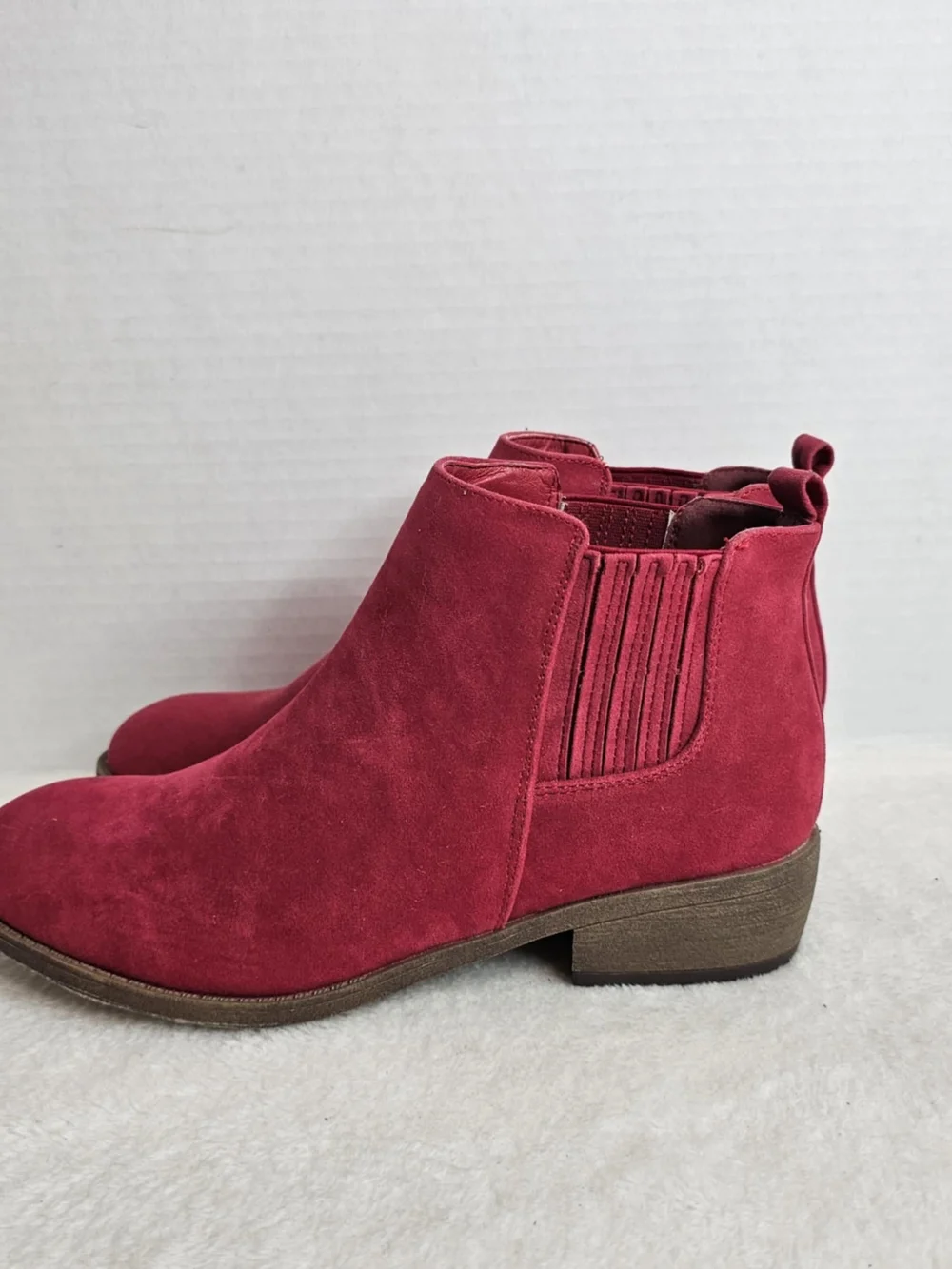 🖤JG Ramsey Women’s Red Ankle Boots Size 9 - Picture 10 of 14